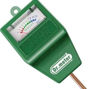 Soil Moisture Meter, S10 Soil Test Kit, Dr.meter Moisture Meter for Plants, Plant Water Meter for Garden Lawn Farm Indoor & Outdoor Use, Soil Tester Hygrometer Sensor for Plant Care, No Battery Needed