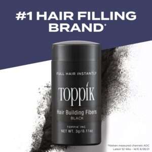 Toppik Hair Building Fibers 12g | Fill In Fine or Thinning Hair | Instantly Thicker, Fuller Looking Hair | 9 Shades for Men & Women