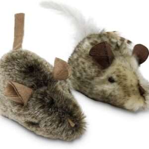Our Pets Cat Toy Mouse Play-N-Squeak Cat Toys for Indoor Cats [Interactive Cat Toy, Catnip Toy, Catnip Toys for Cats, Real Mouse Sound] Kitty and Kitten Toys w/ Cat Nip for Enrichment