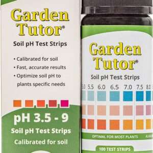 Garden Tutor Soil pH Test Kit (3.5-9 Range) | 100 Soil pH Test Strips